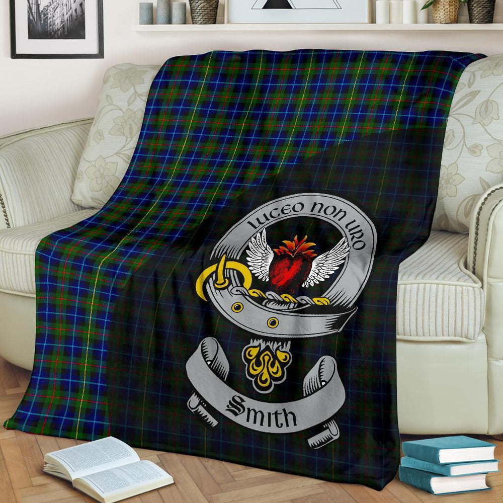 Clan Smith Modern Tartan Crest Blanket Wave Style XQ76 Clan Smith Tartan Today   