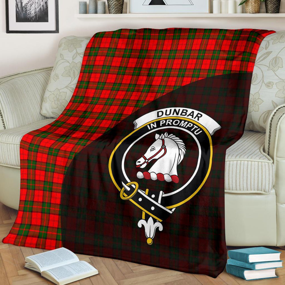 Clan Dunbar Modern Tartan Crest Blanket Wave Style FT93 Clan Dunbar Tartan Today   