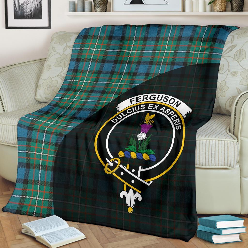 Clan Ferguson Ancient Tartan Crest Blanket Wave Style MV24 Clan Hall Tartan Today   