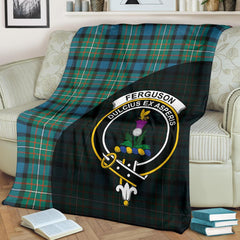Clan Ferguson Ancient Tartan Crest Blanket Wave Style MV24 Clan Hall Tartan Today   