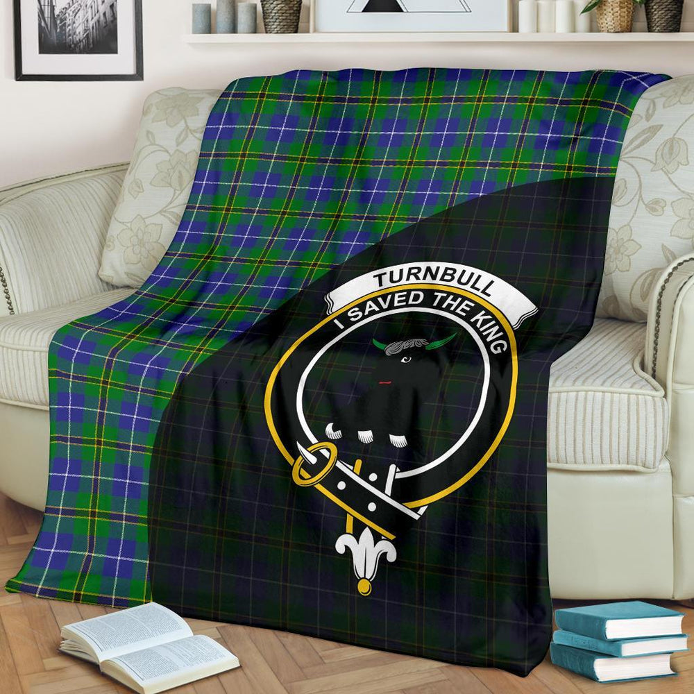 Clan Turnbull Hunting Tartan Crest Blanket Wave Style ZL74 Clan Turnbull Tartan Today   