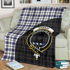Clan Hannay Modern Tartan Crest Blanket Wave Style UA79 Clan Hannay Tartan Today   