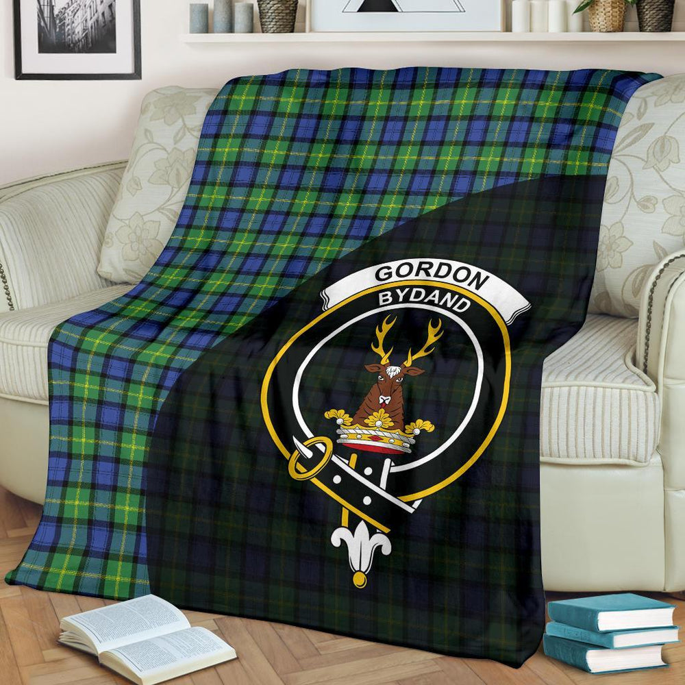 Clan Gordon Old Ancient Tartan Crest Blanket Wave Style XQ13 Clan Gordon Tartan Today   