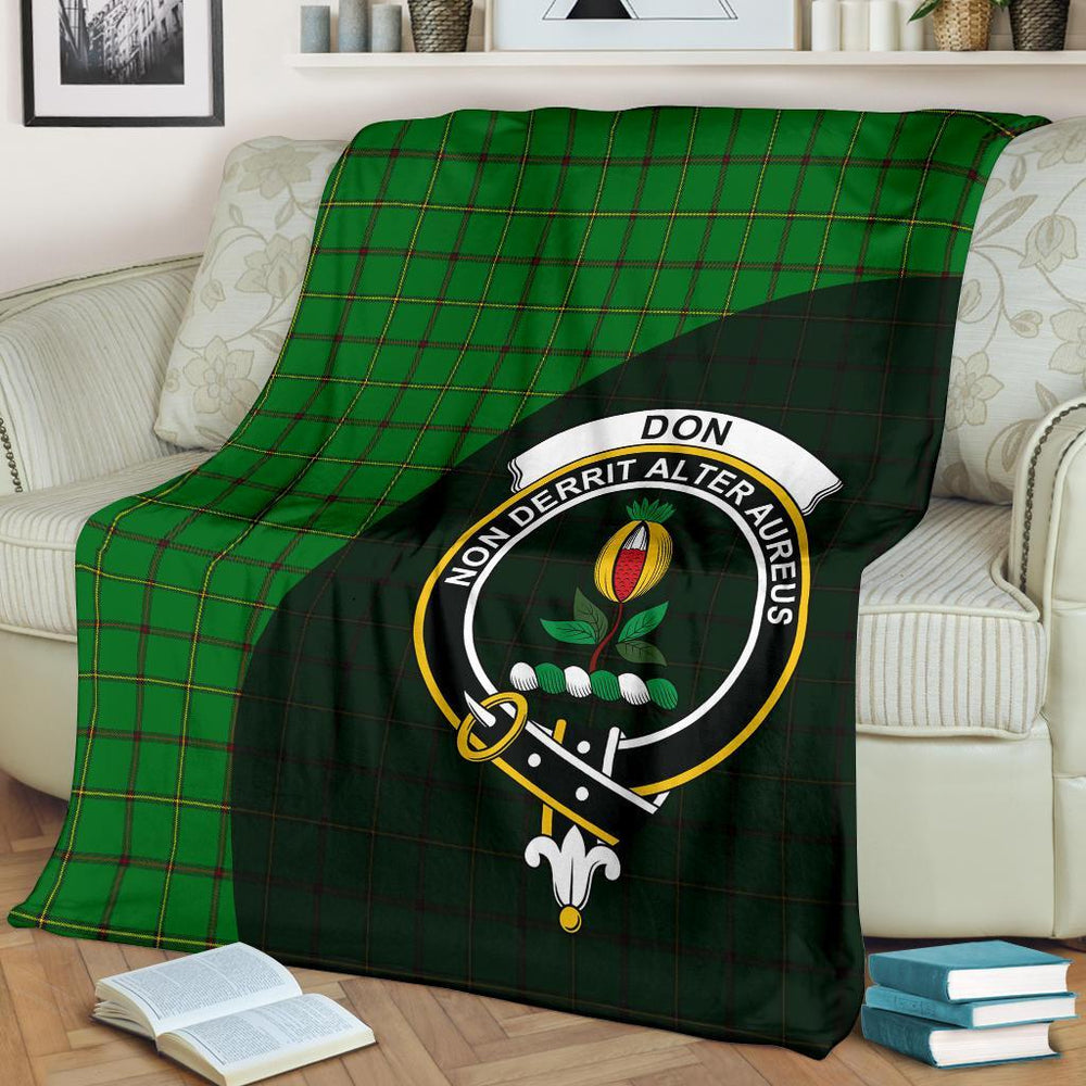 Clan Don (Tribe-of-Mar) Tartan Crest Blanket Wave Style EO42 Clan Mar Tartan Today   