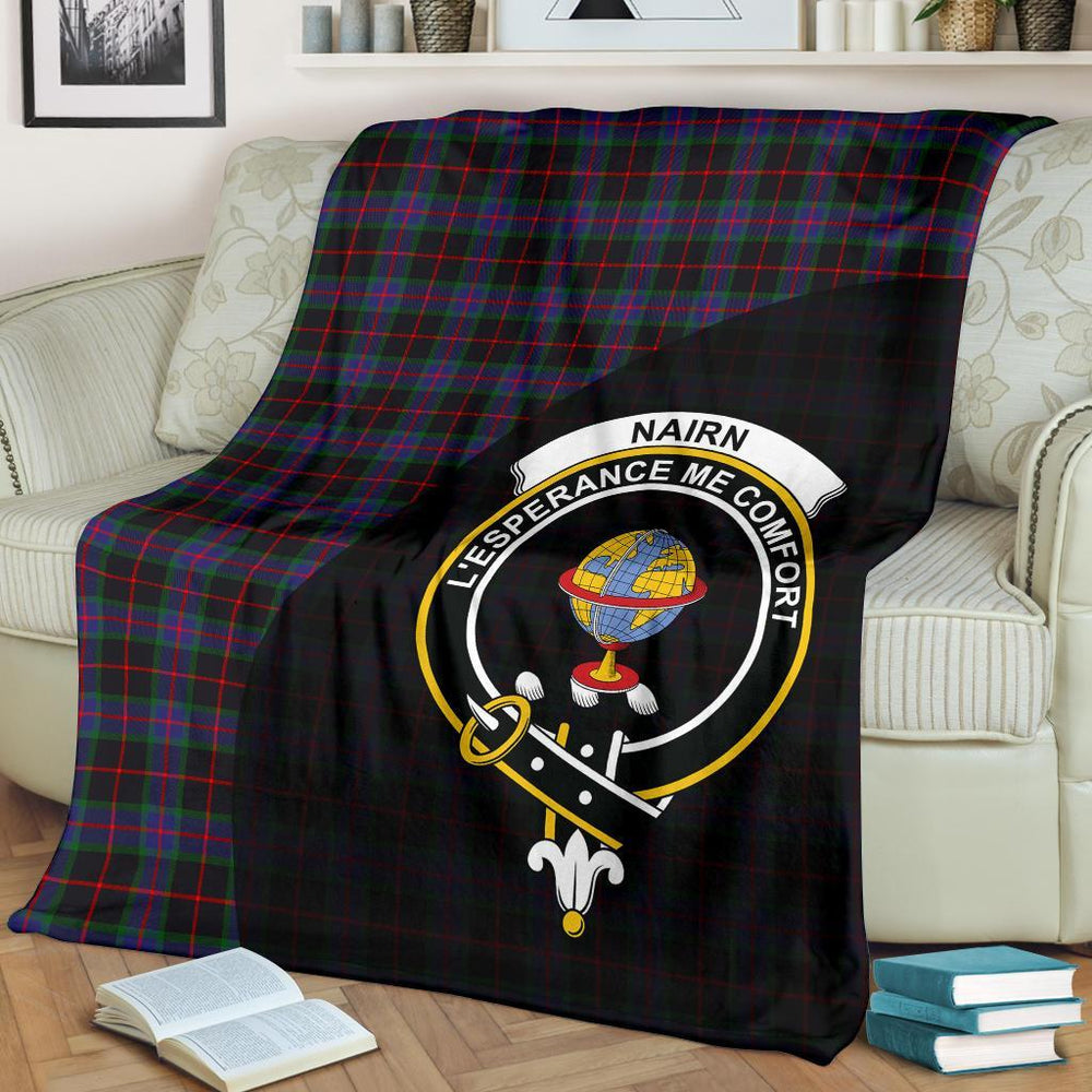 Clan Nairn Tartan Crest Blanket Wave Style JB50 Clan Nairn Tartan Today   