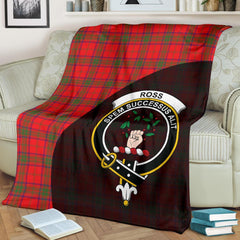 Clan Ross Modern Tartan Crest Blanket Wave Style FJ51 Clan Ross Tartan Today   