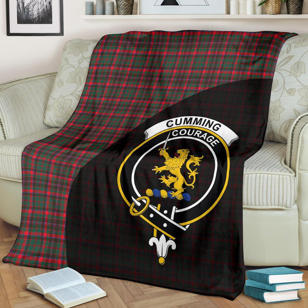 Clan Cumming Hunting Modern Tartan Crest Blanket Wave Style UU41 Clan Cumming Tartan Today   