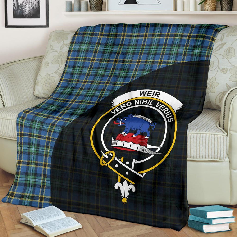Clan Weir Ancient Tartan Crest Blanket Wave Style PK32 Clan Weir Tartan Today   