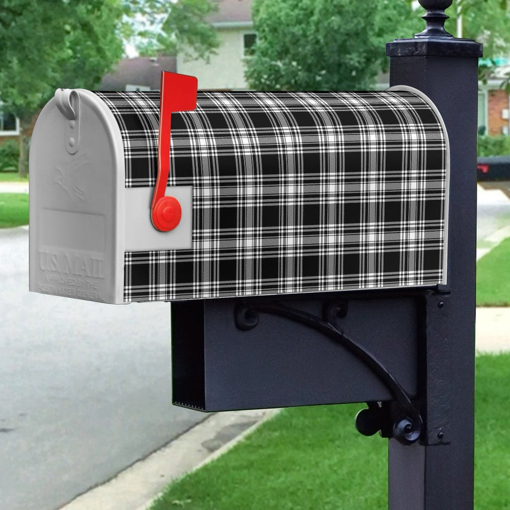 Clan Menzies Black & White Modern Tartan Mailbox ES68 Clan Menzies Tartan Today   