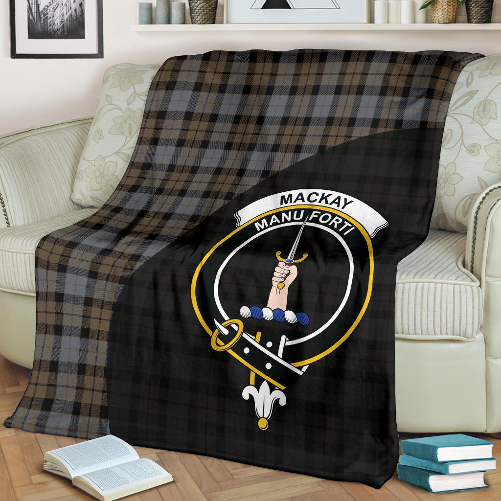 Clan MacKay Weathered Tartan Crest Blanket Wave Style RV41 Clan MacKay Tartan Today   