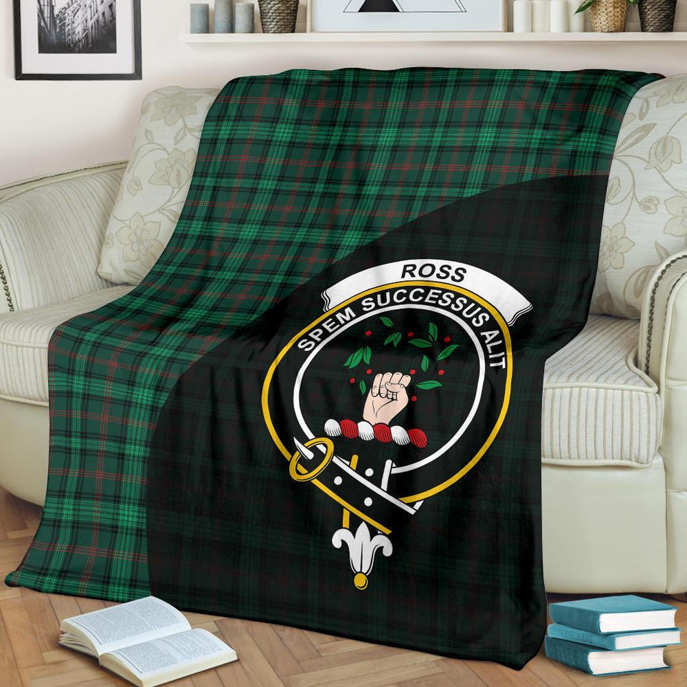 Clan Ross Hunting Modern Tartan Crest Blanket Wave Style TT68 Clan Ross Tartan Today   