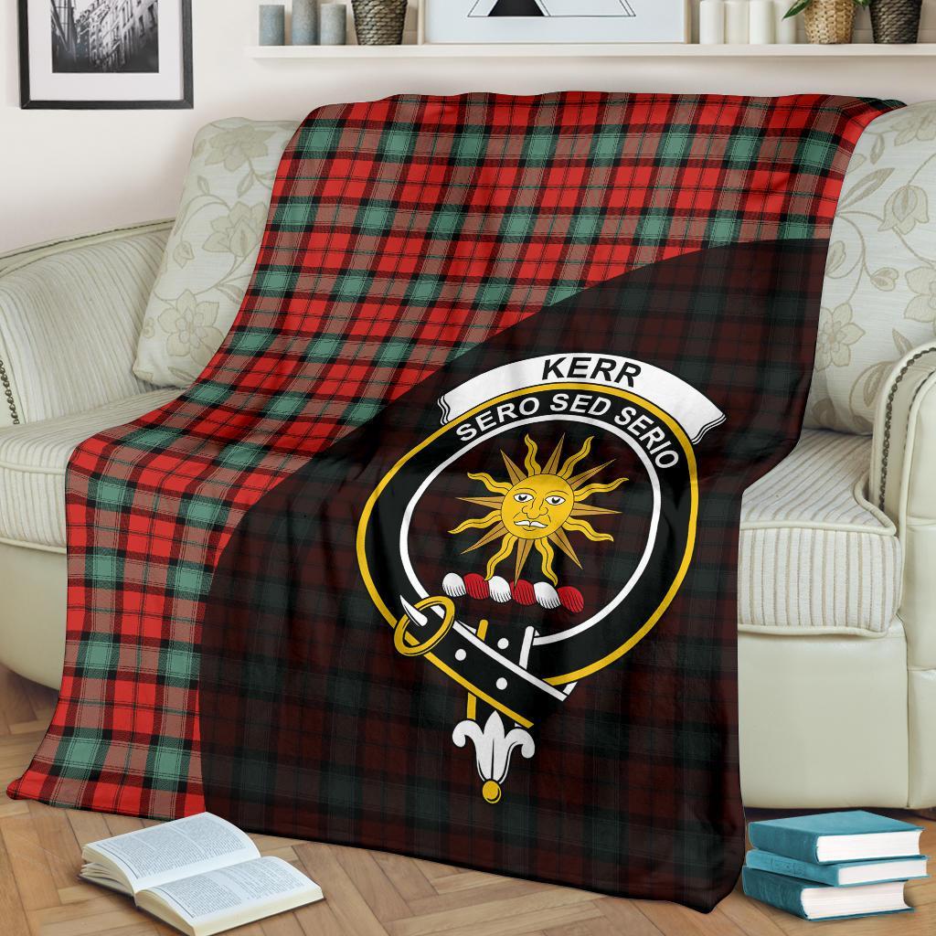 Clan Kerr Ancient Tartan Crest Blanket Wave Style GG58 Clan Kerr Tartan Today   