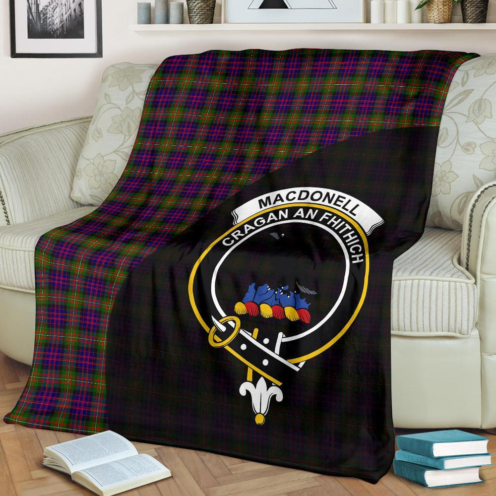 Clan MacDonnell Of Glengarry Modern Tartan Crest Blanket Wave Style UT83 Clan Glen Tartan Today   