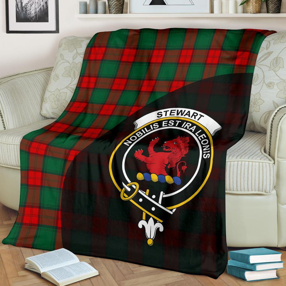 Clan Stewart Atholl Modern Tartan Crest Blanket Wave Style TH77 Clan Stewart Tartan Today   