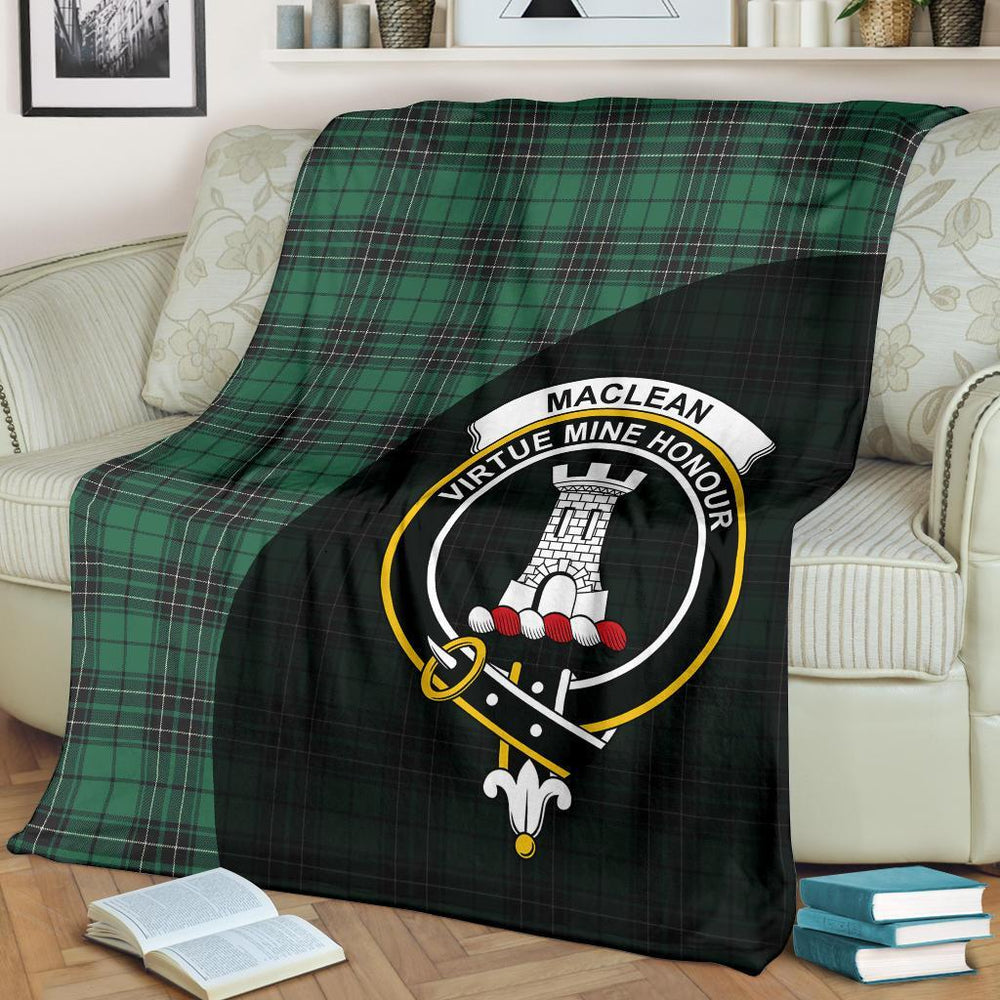 Clan MacLean Hunting Ancient Tartan Crest Blanket Wave Style NC91 Clan Hall Tartan Today   