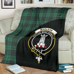 Clan MacLean Hunting Ancient Tartan Crest Blanket Wave Style NC91 Clan Hall Tartan Today   