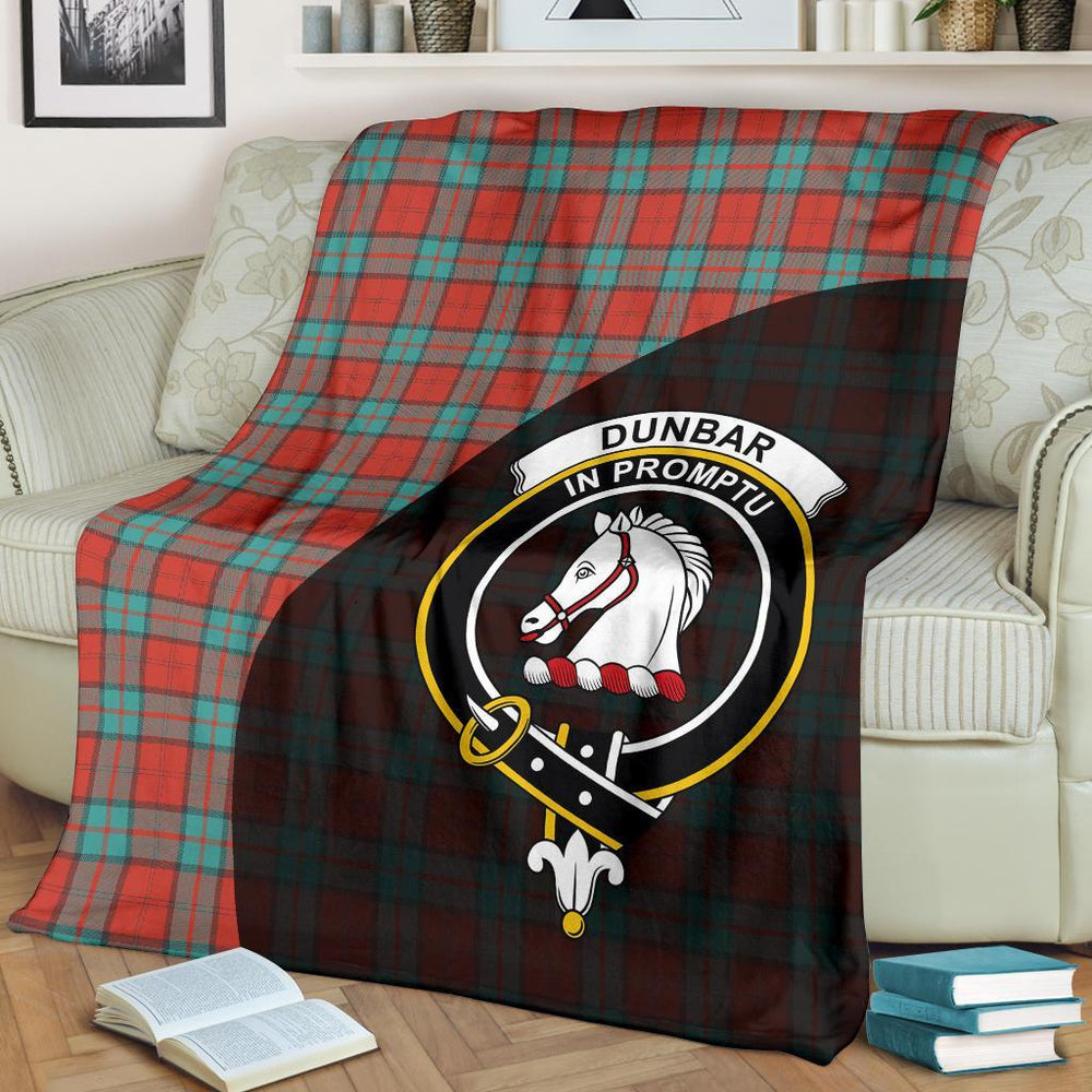 Clan Dunbar Ancient Tartan Crest Blanket Wave Style JS22 Clan Dunbar Tartan Today   