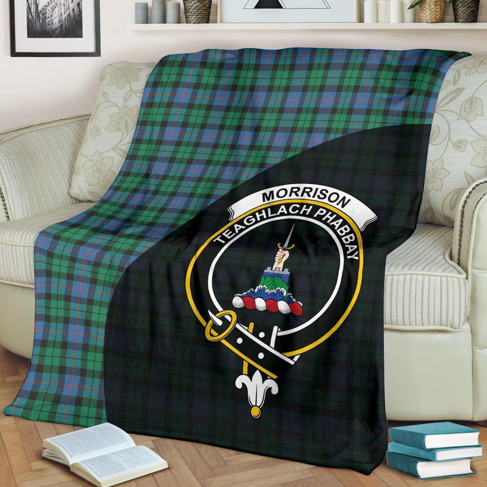 Clan Morrison Ancient Tartan Crest Blanket Wave Style EG60 Clan Morrison Tartan Today   