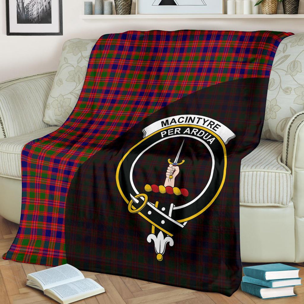 Clan MacIntyre Modern Tartan Crest Blanket Wave Style VX30 Clan MacIntyre Tartan Today   