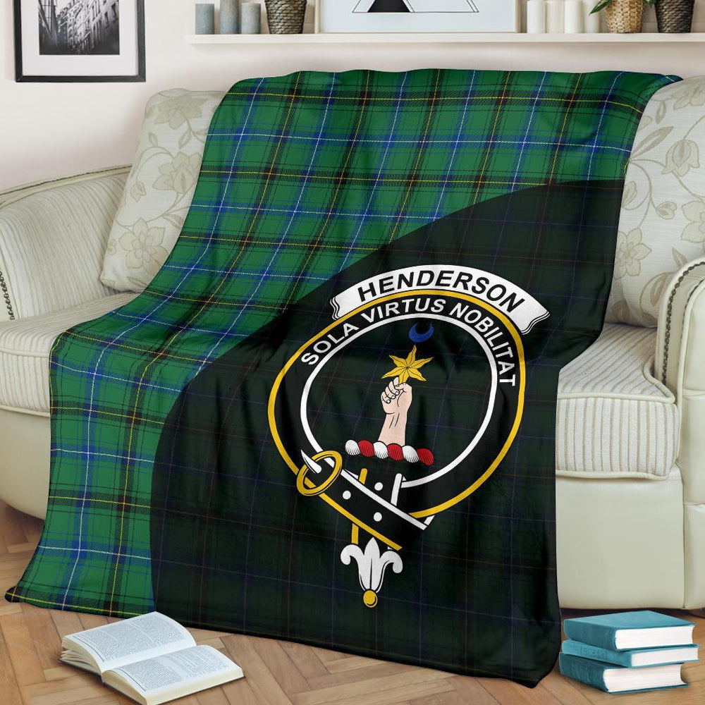Clan Henderson Ancient Tartan Crest Blanket Wave Style FB81 Clan Henderson Tartan Today   