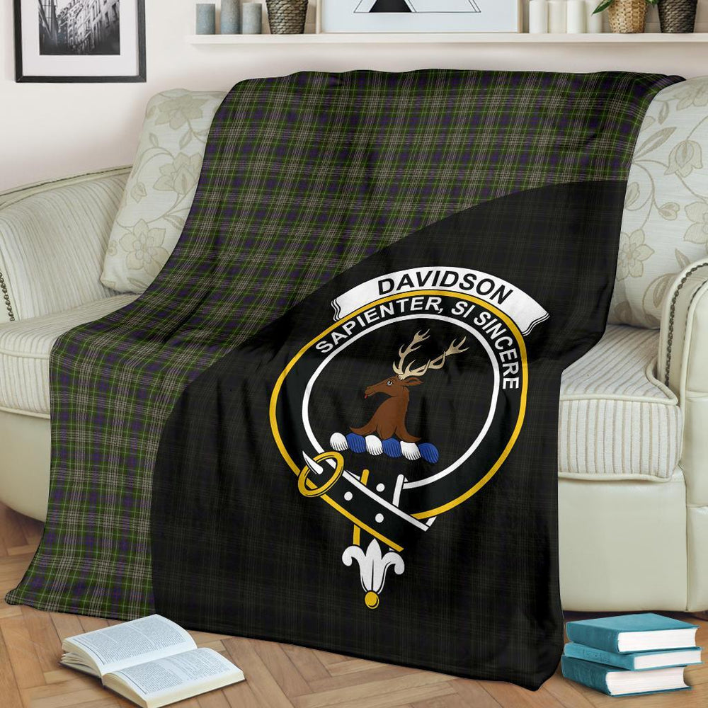 Clan Davidson Tulloch Dress Tartan Crest Blanket Wave Style NQ54 Clan Davidson Tartan Today   