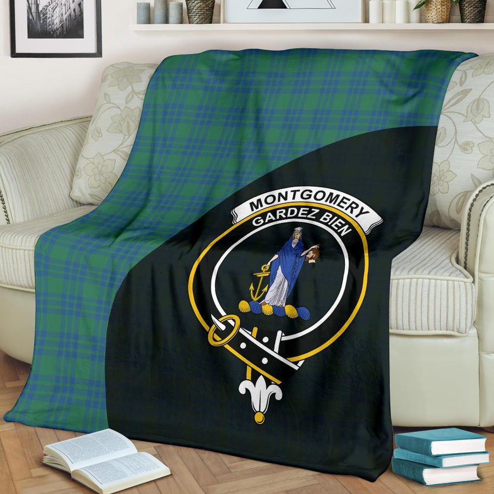 Clan Montgomery Ancient Tartan Crest Blanket Wave Style XZ96 Clan Montgomery Tartan Today   