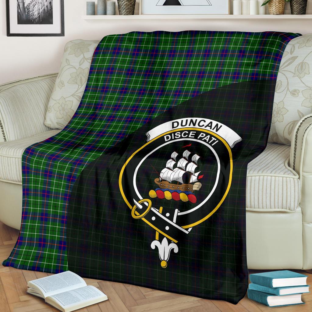 Clan Duncan Modern Tartan Crest Blanket Wave Style GP89 Clan Duncan Tartan Today   