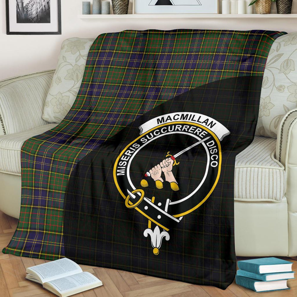 Clan MacMillan Hunting Modern Tartan Crest Blanket Wave Style HA55 Clan MacMillan Tartan Today   