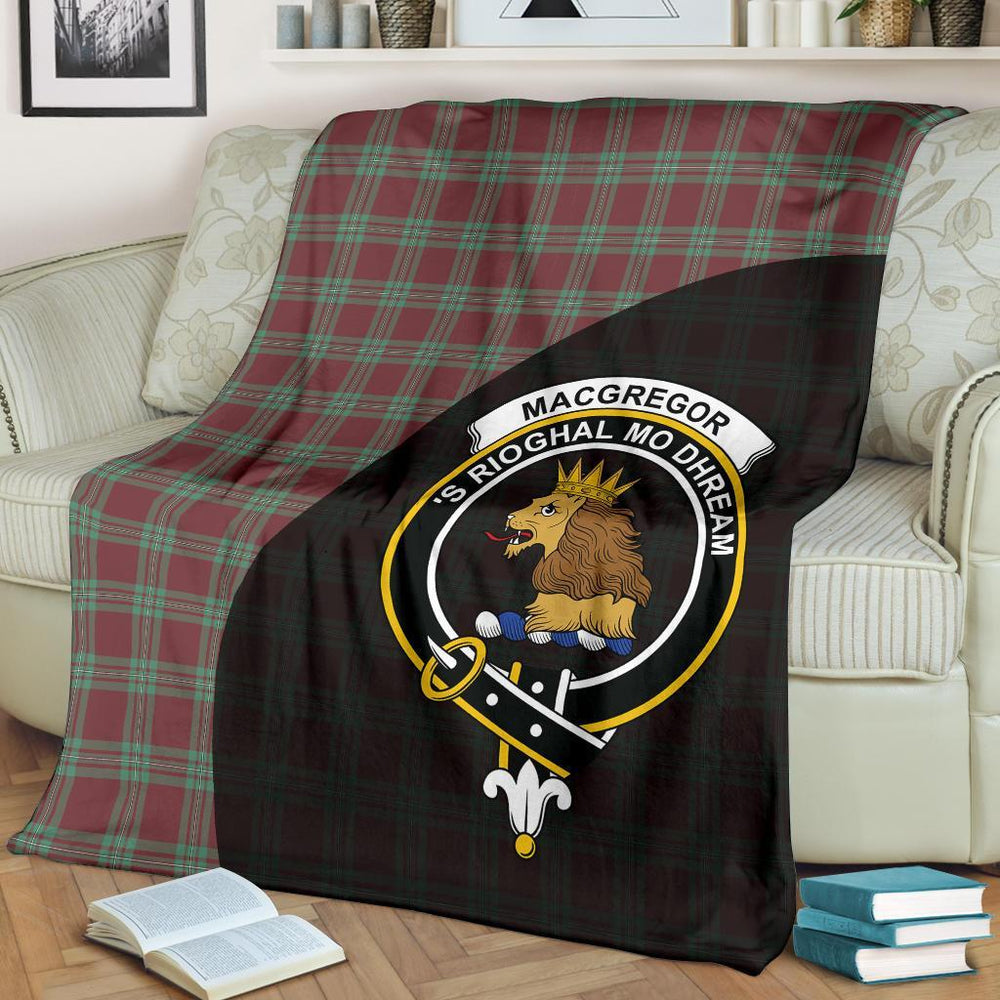 Clan MacGregor Hunting Ancient Tartan Crest Blanket Wave Style BW89 Clan MacGregor Tartan Today   