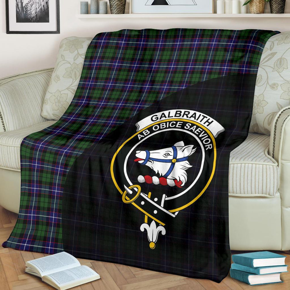 Clan Galbraith Modern Tartan Crest Blanket Wave Style PO79 Clan Rait Tartan Today   