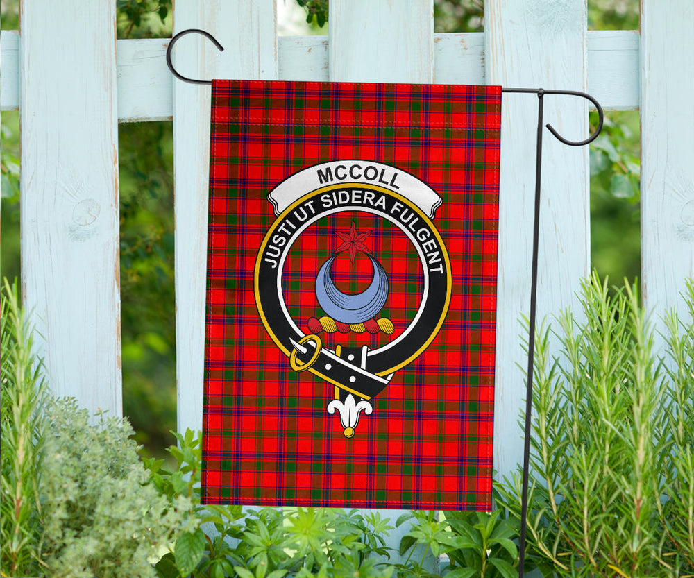 Clan McColl Tartan Crest Garden Flag  - SPRG51 Clan Garden Tartan Today   