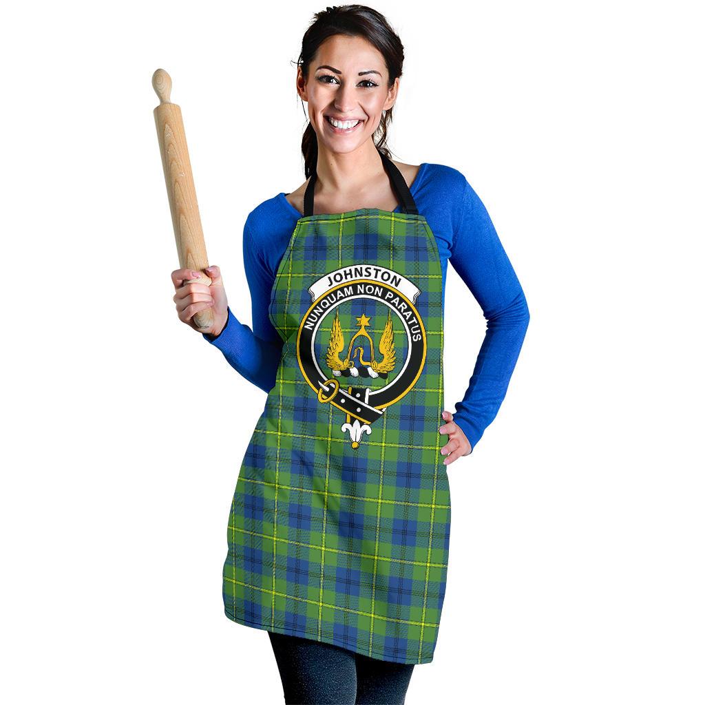 Clan Johnston Ancient Tartan Crest Apron SK60 Clan Johnston Tartan Today   