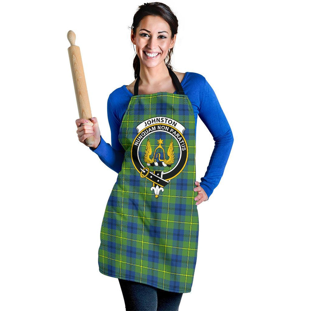 Clan Johnston Ancient Tartan Crest Apron SK60 Clan Johnston Tartan Today   