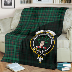 Clan Ross Hunting Modern Tartan Crest Blanket Wave Style  SPGS83 Clan Ross Tartan Today   