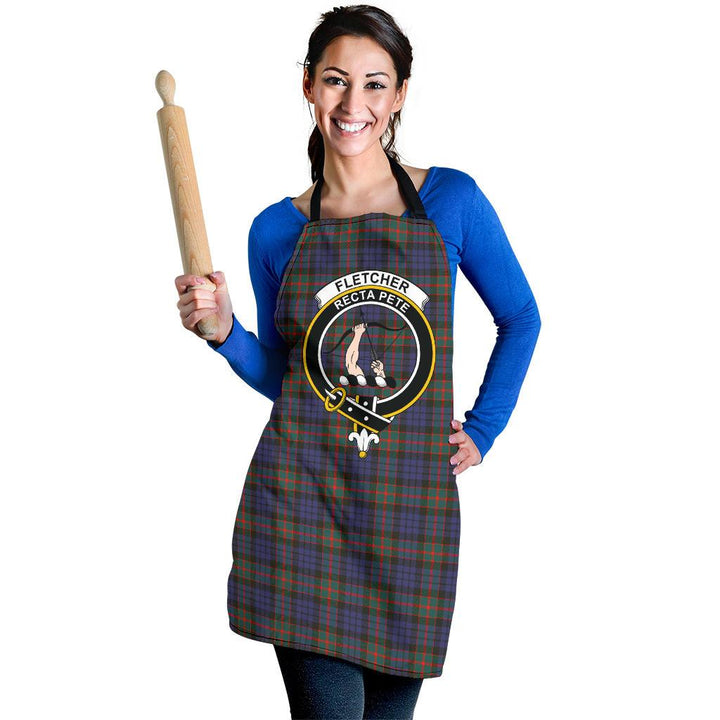 Clan Fletcher of Dunans Tartan Crest Apron DE75 Clan Fletcher Tartan Today   