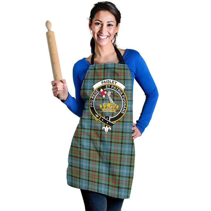 Clan Paisley District Tartan Crest Apron EU79 Clan Paisley Tartan Today   