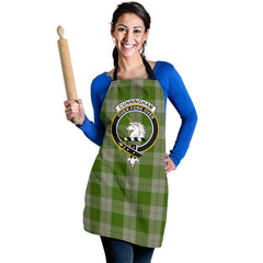 Clan Cunningham Dress Green Dancers Tartan Crest Apron VH81 Clan Cunningham Tartan Today   