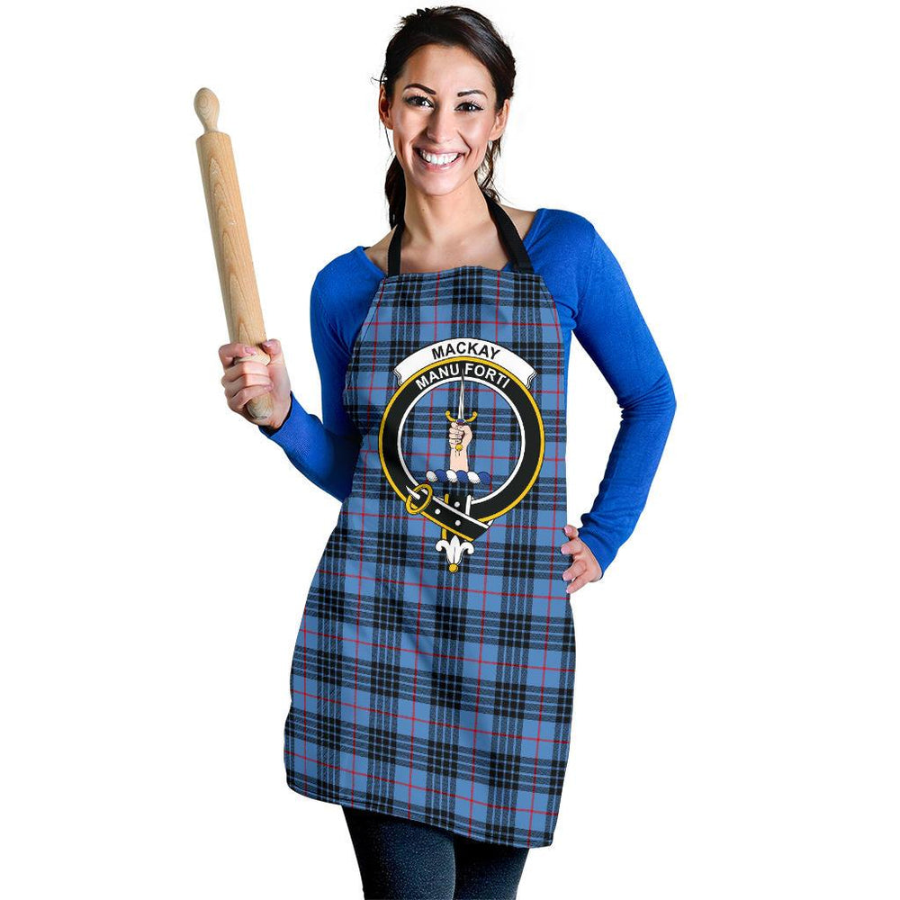 Clan MacKay Blue Tartan Crest Apron CD28 Clan MacKay Tartan Today   
