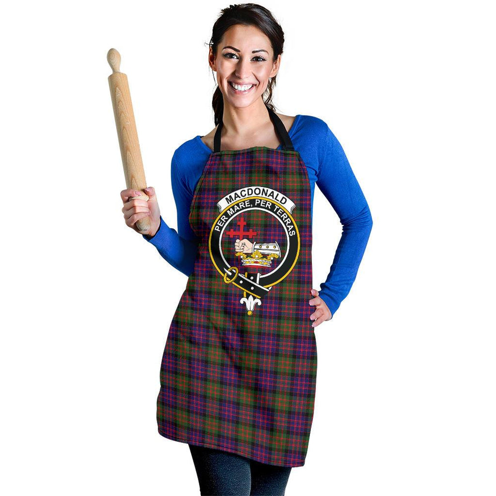 Clan MacDonald Modern Tartan Crest Apron JP50 Clan MacDonald Tartan Today   
