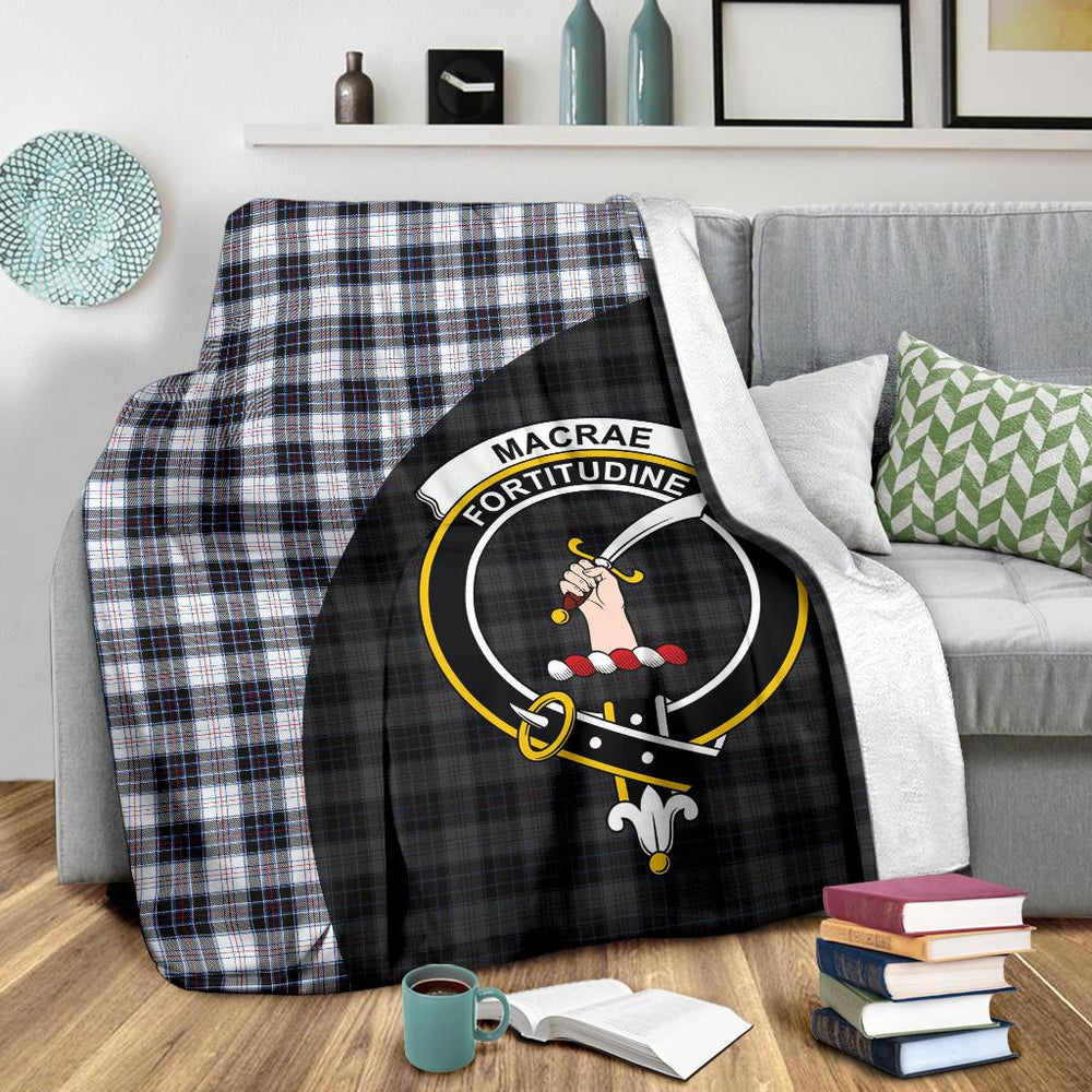 Clan MacRae Dress Modern Tartan Crest Blanket 3 Sizes OS49 Clan MacRae Tartan Today   
