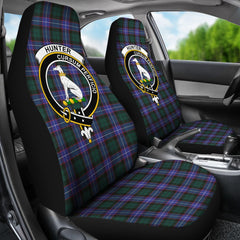 Clan Hunter Tartan Crest Car Seat Cover WN16 Clan Hunter Tartan Today   