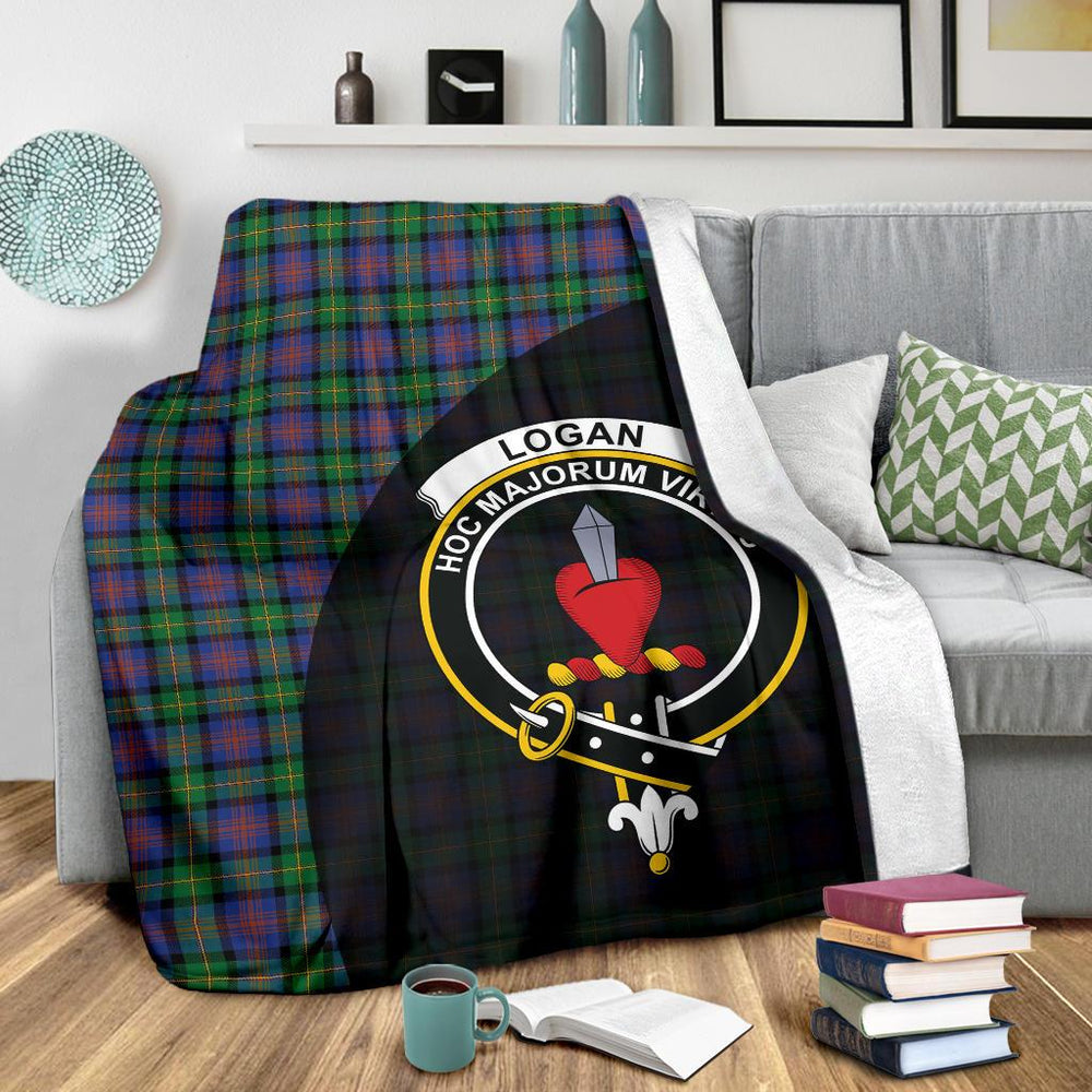Clan Logan Ancient Tartan Crest BlanketsNU11 Clan Logan Tartan Today   