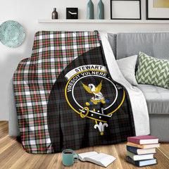 Clan Stewart Dress Modern Tartan Crest Blanket 3 Sizes TF20 Clan Stewart Tartan Today   