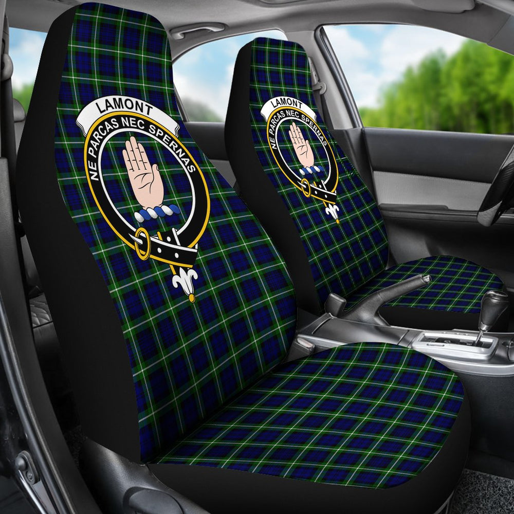 Clan Lamont Tartan Crest Car seat Cover WZ76 Clan Lamont Tartan Today   