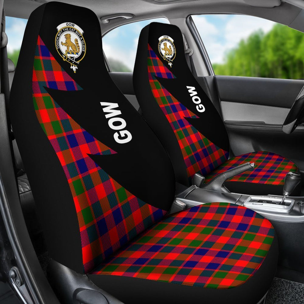 Clan Gow or McGouan Tartan Crest Car seat Cover ID35 Clan Gow Tartan Today   