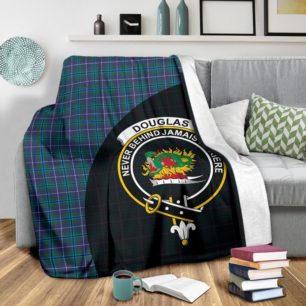 Clan Douglas Modern Tartan Crest Blanket Wave Style BQ65 Clan Douglas Tartan Today   