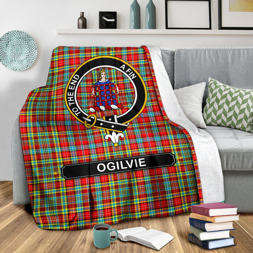 Clan Ogilvie Family Tartan Crest BlanketsUU90 Clan Ogilvie Tartan Today   