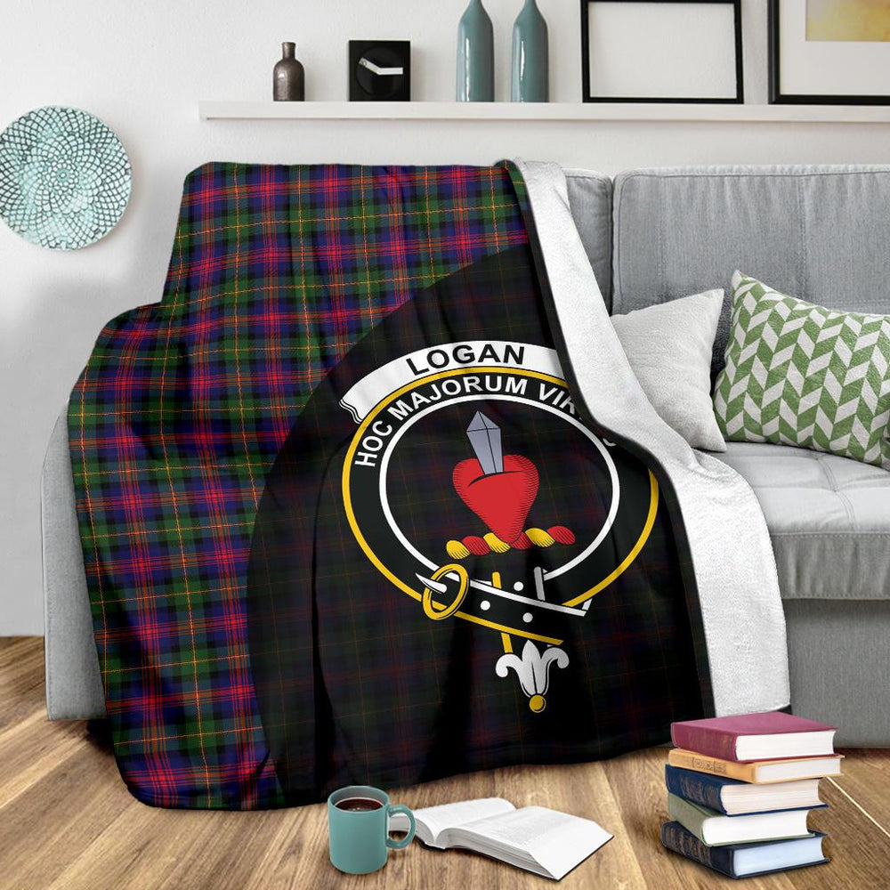 Clan Logan Modern Tartan Crest BlanketsEN68 Clan Logan Tartan Today   