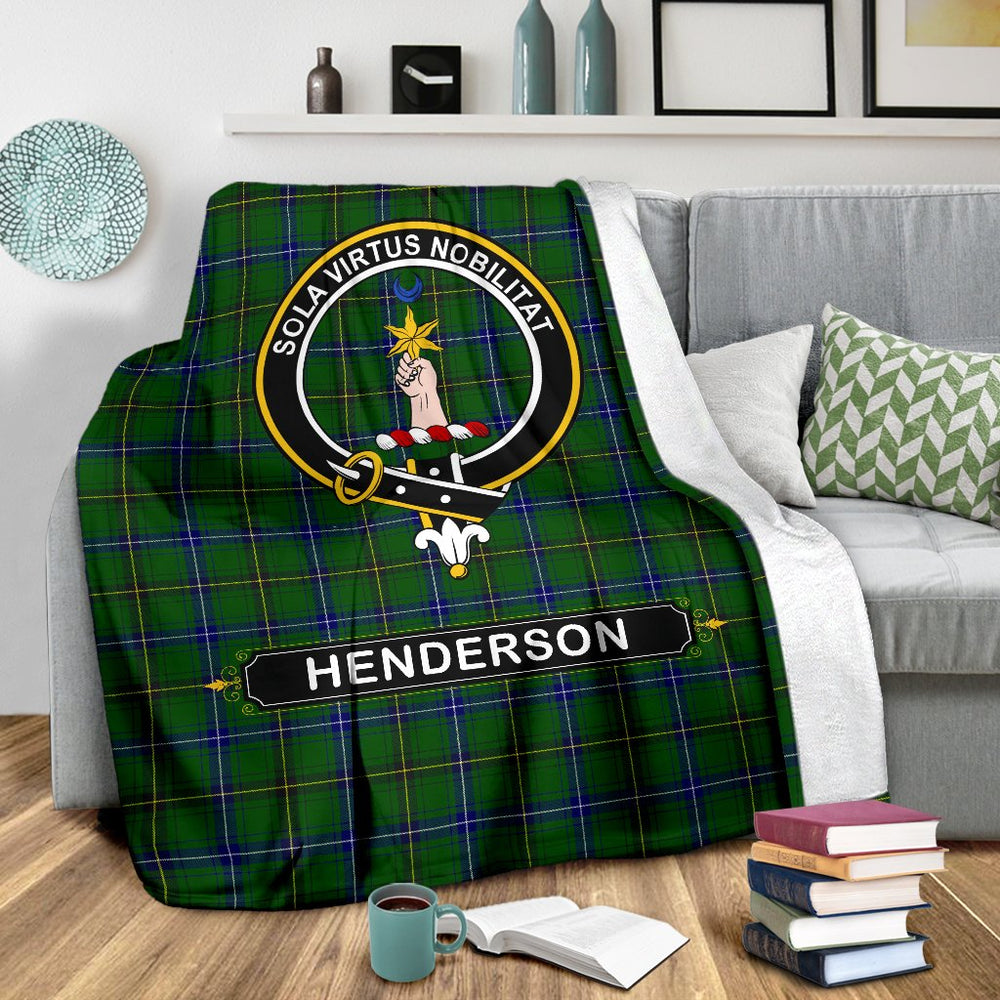 Clan Henderson (MacKendrick) Family Tartan Crest BlanketsFI56 Clan Henderson Tartan Today   