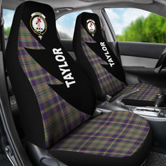 Clan Tailyour (Or Taylor) Tartan Crest Flash Car Seat Cover JW78 Clan Taylor Tartan Today   